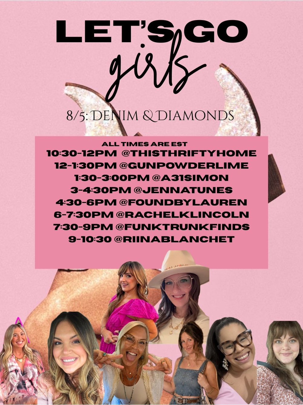 8/5: Let’s Go Girls Raid Train: Denim & Diamonds👖💎